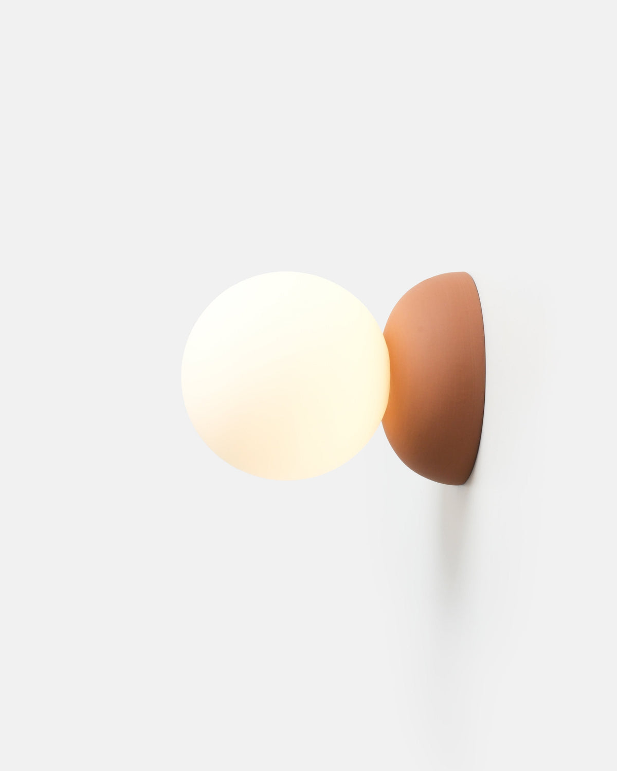 Monroe Sconce in Terracotta, side view