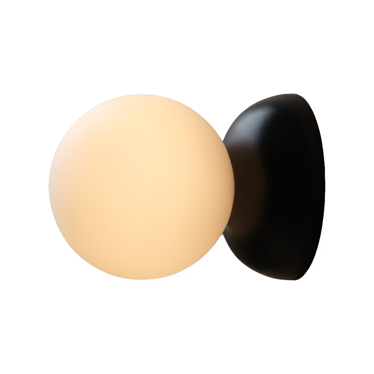 Monroe Sconce in Black, side view