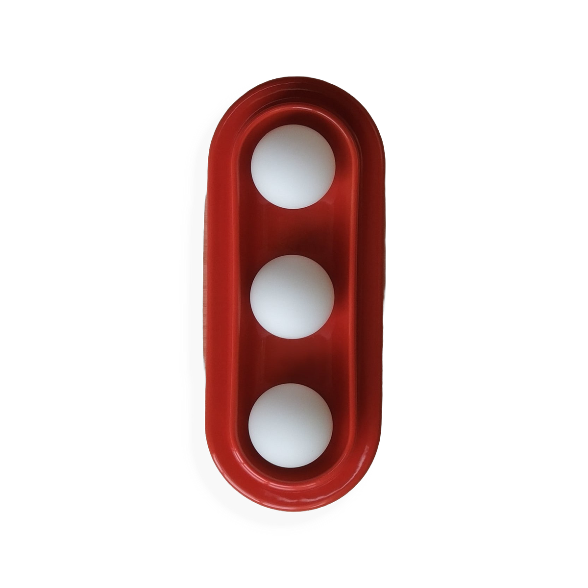 Q Triple Sconce in Red, front view