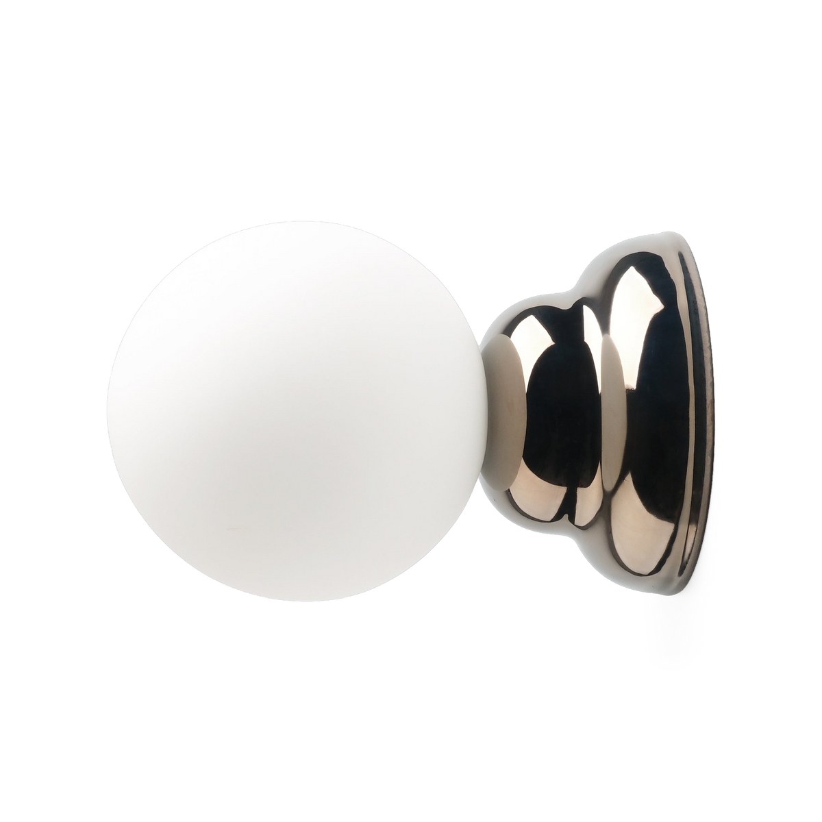 Ripple II Sconce in Chrome, side view