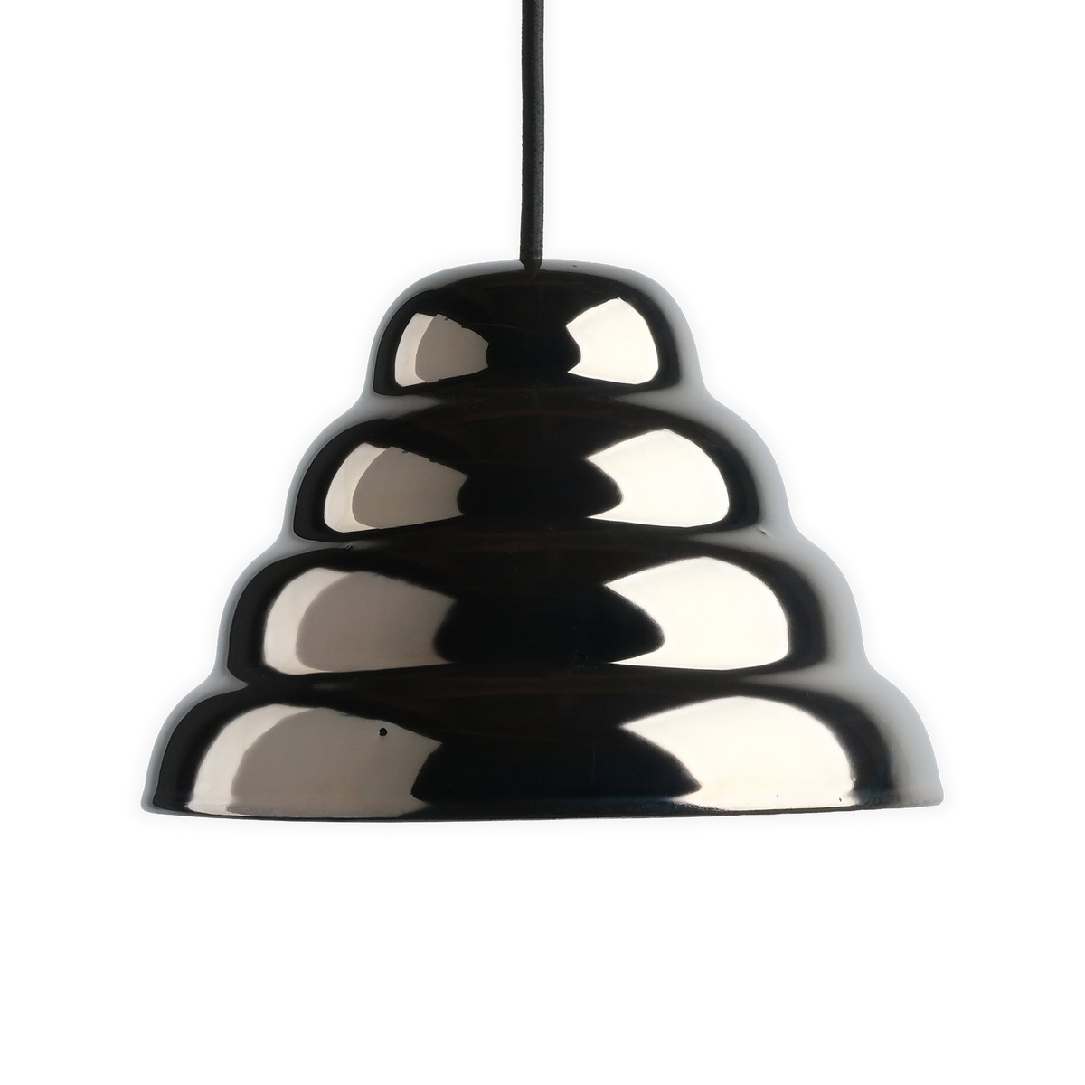 Ripple IIII Pendant in Chrome, front view