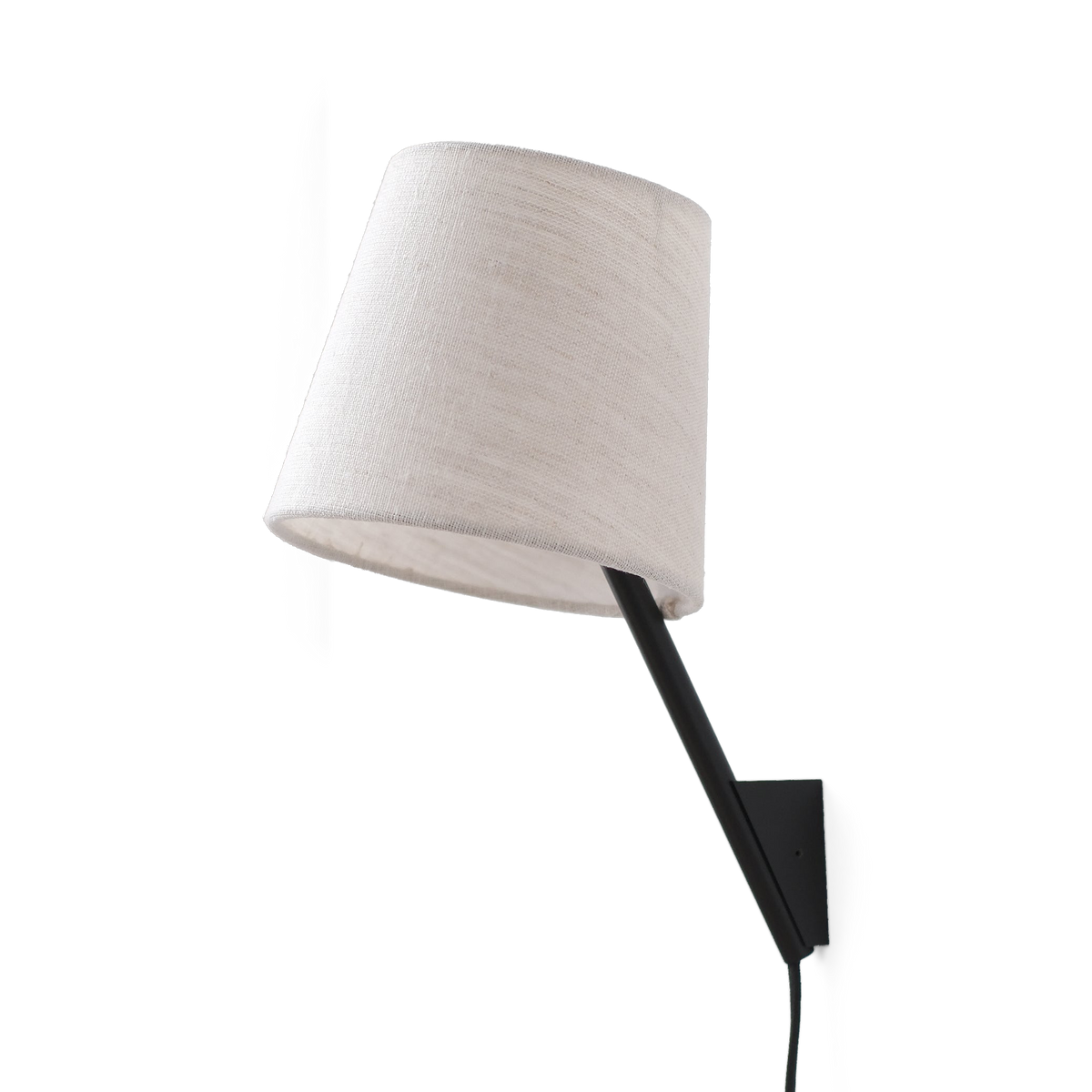 Tokyo Sconce in Black, side view