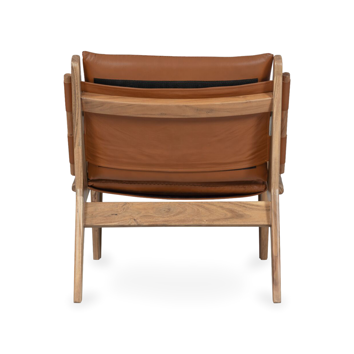 Baker Brown Leather Accent Chair — view 4