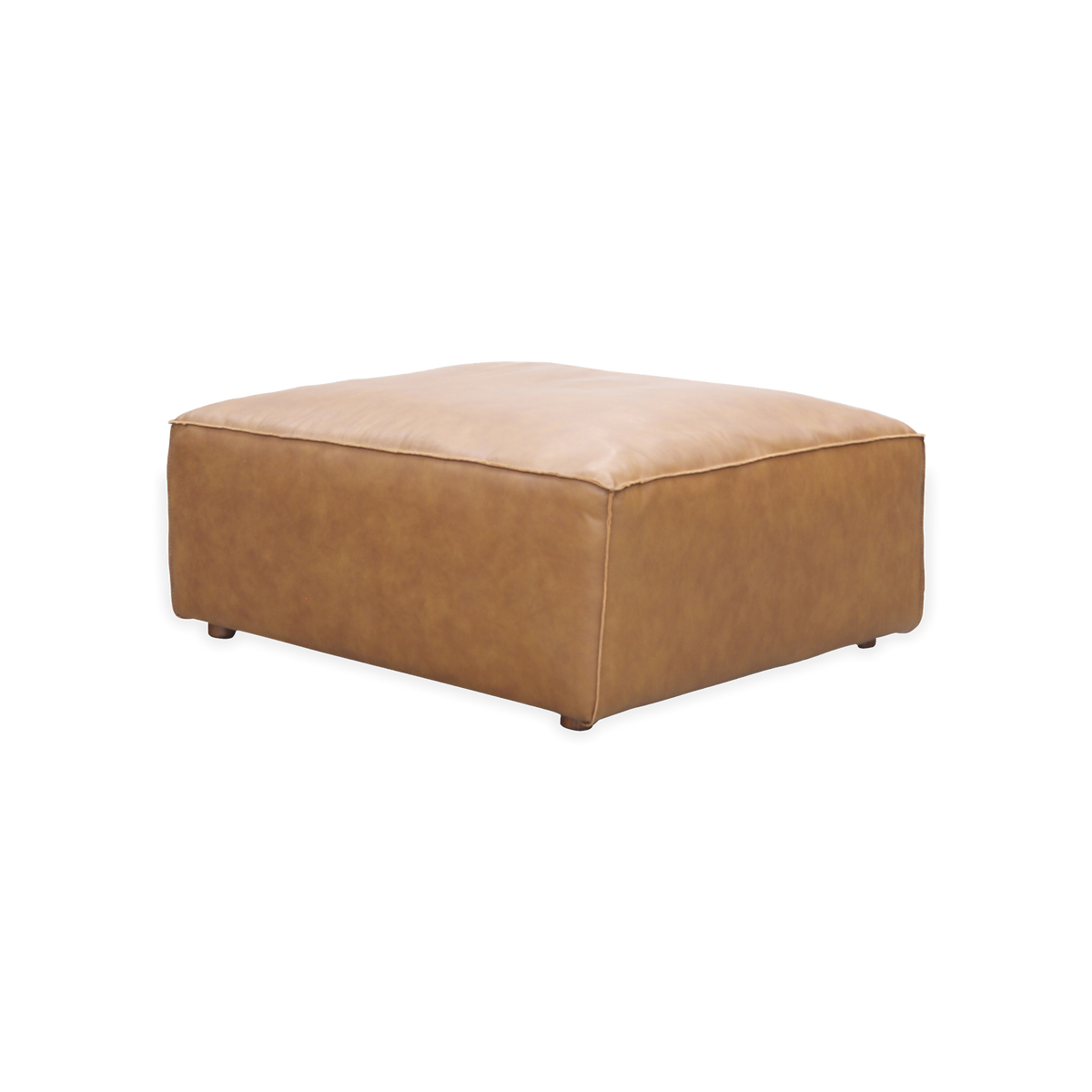 Form Leather Ottoman — view 1