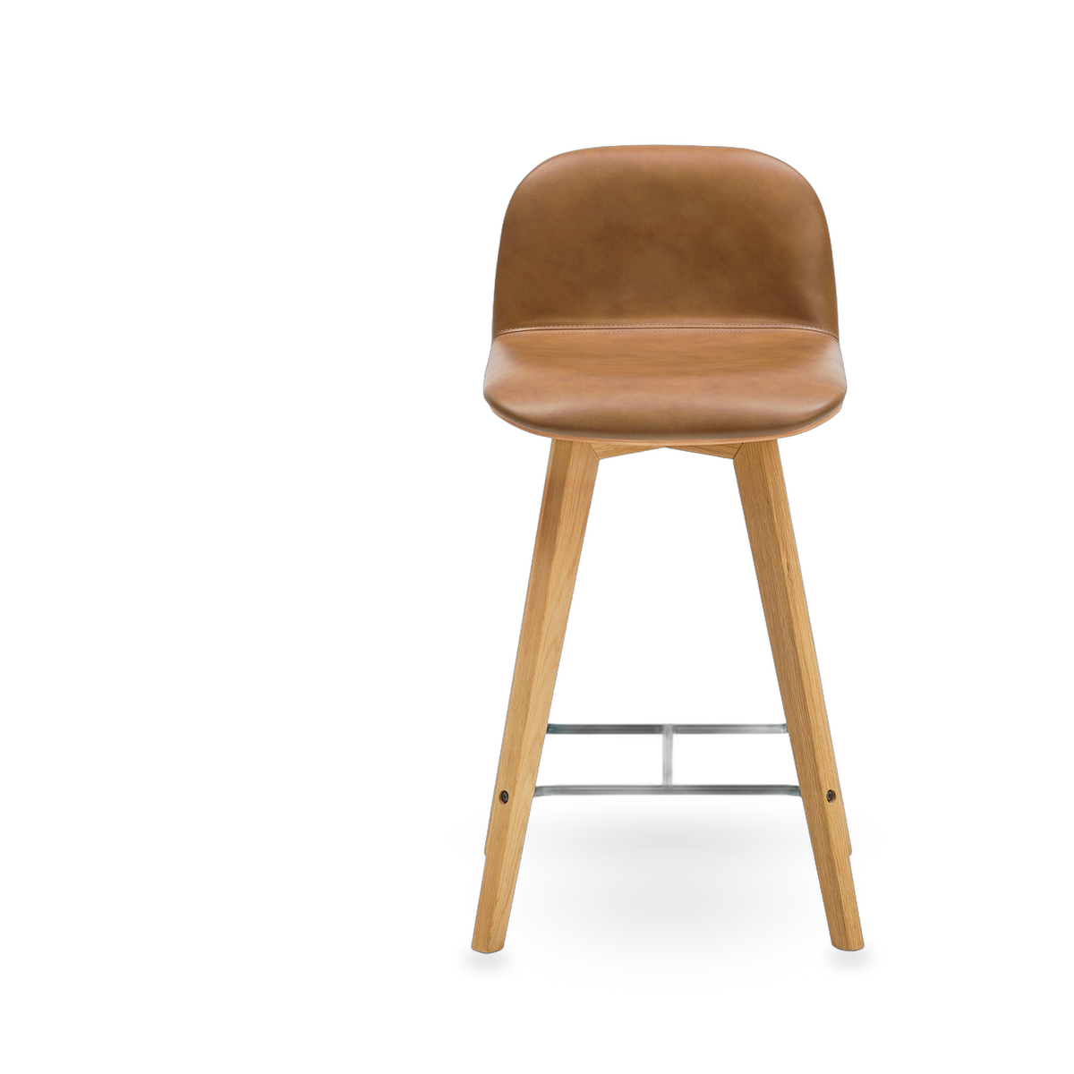 Napoli Leather Counter Stool — view 2