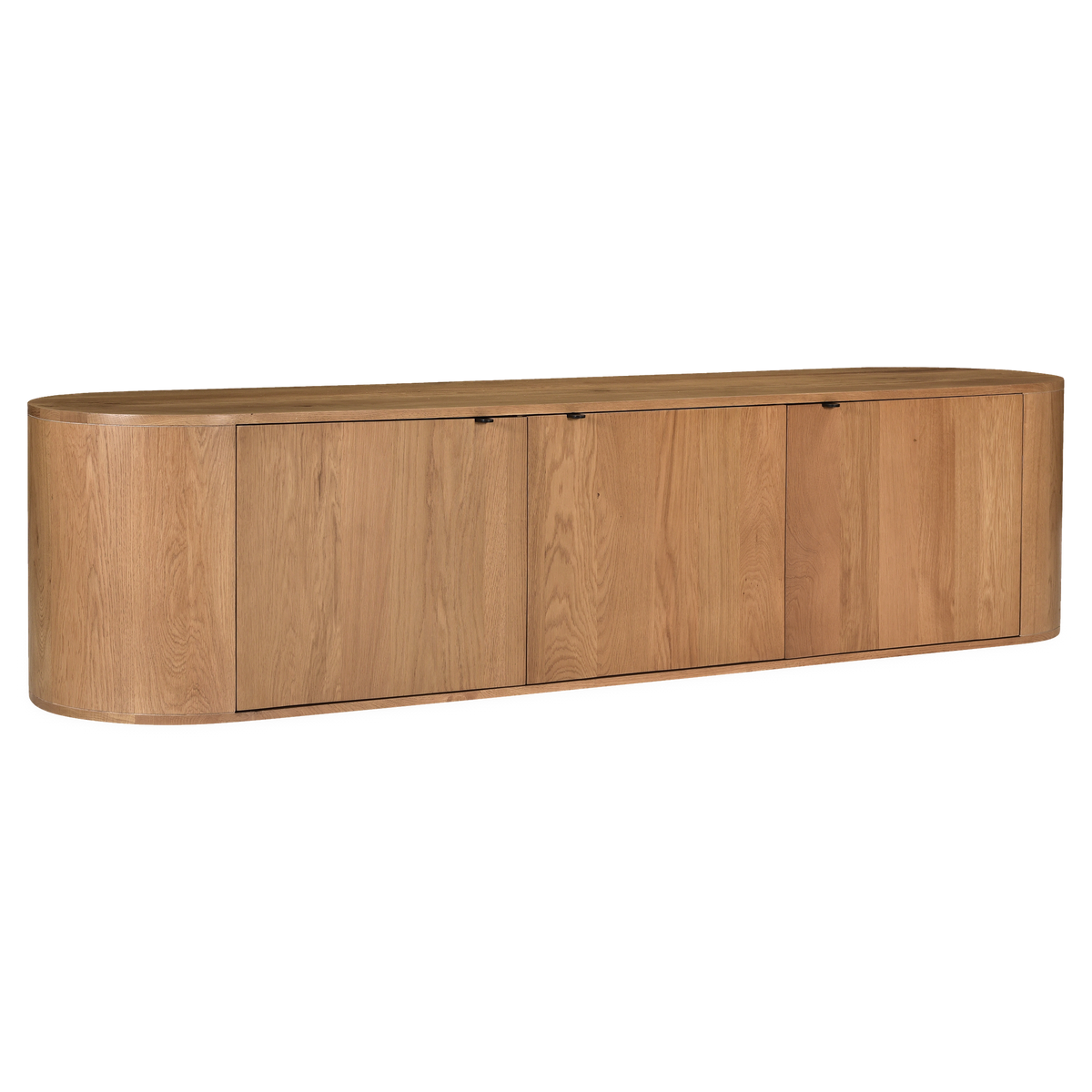 Theo Oak Media Bench — view 1