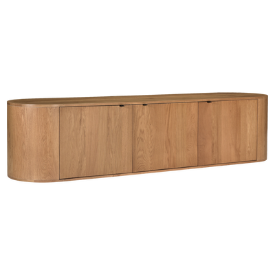 Theo Oak Media Bench