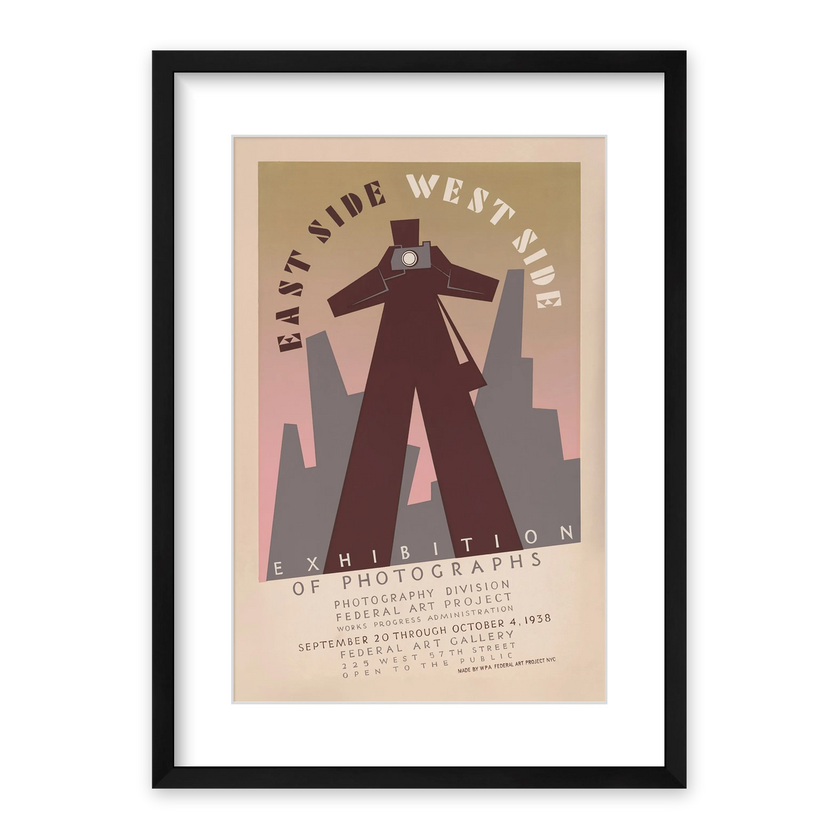 East Side West Side Framed Print — view 1