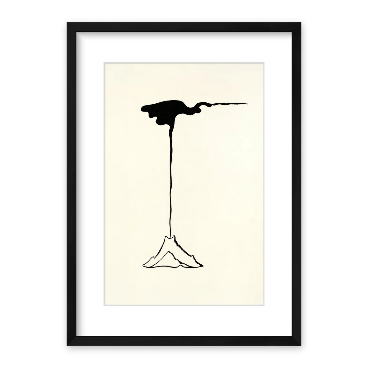 Volcano in Eruption Framed Print — view 1