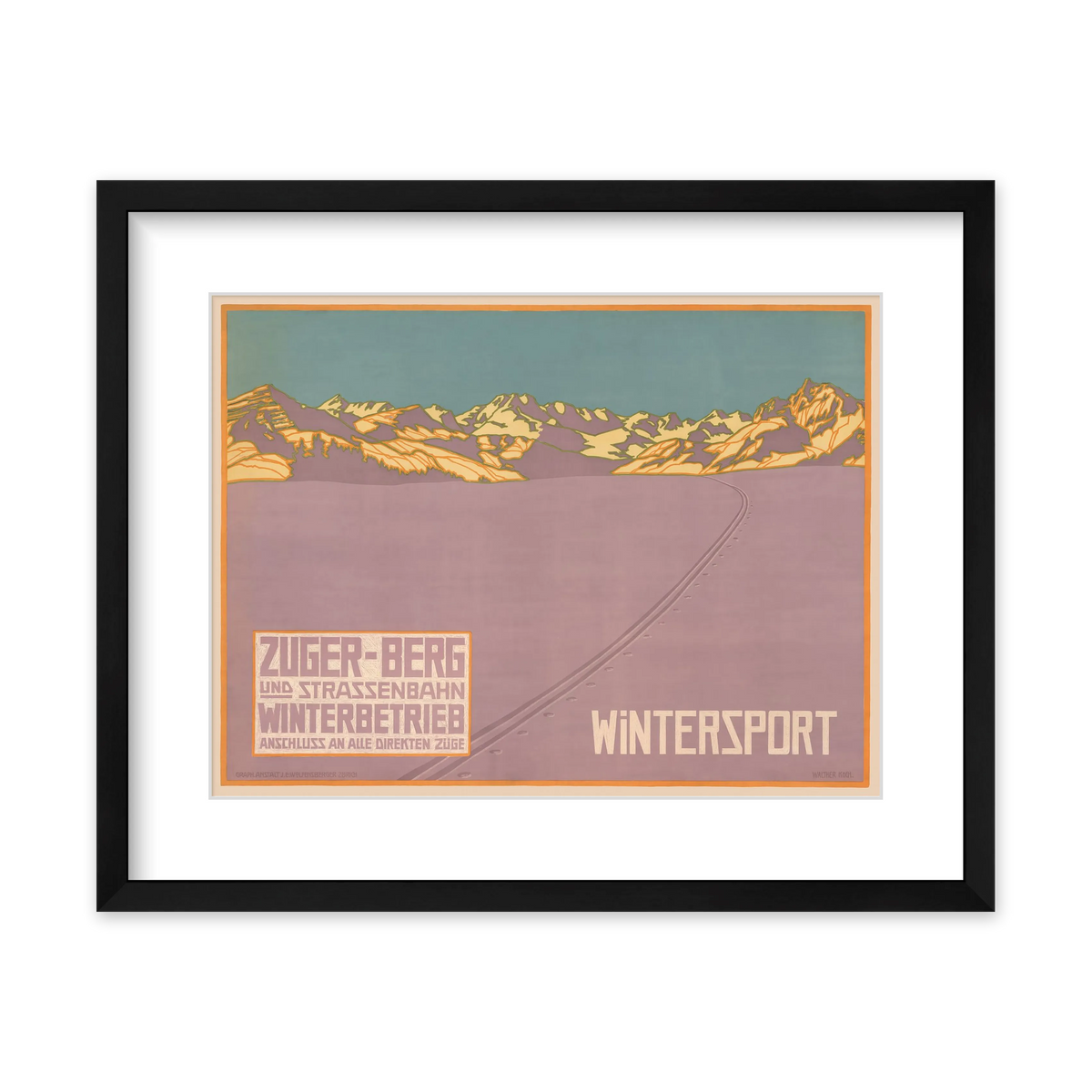 Wintersport Framed Print — view 1