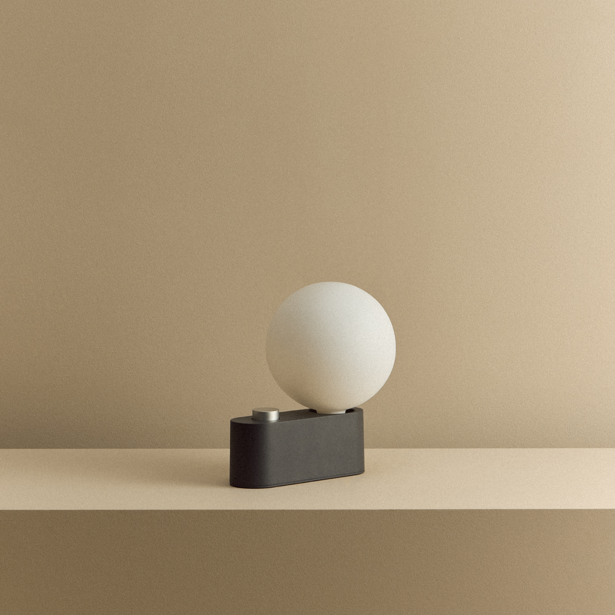 Alumina Lamp in Charcoal, unlit