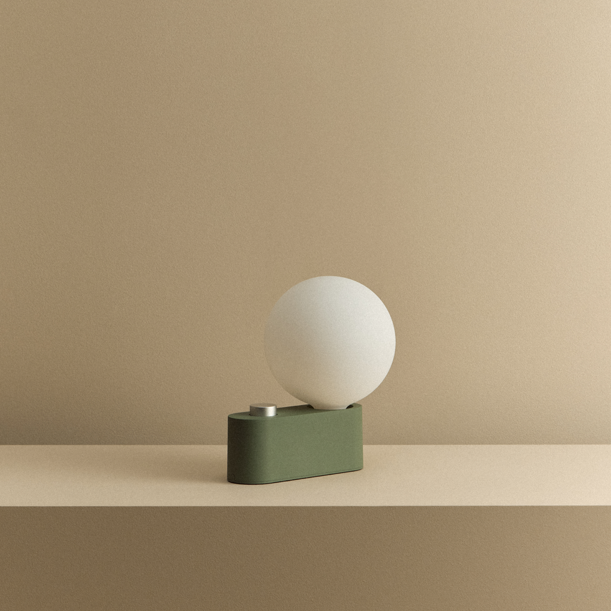 Alumina Lamp in Sage, unlit