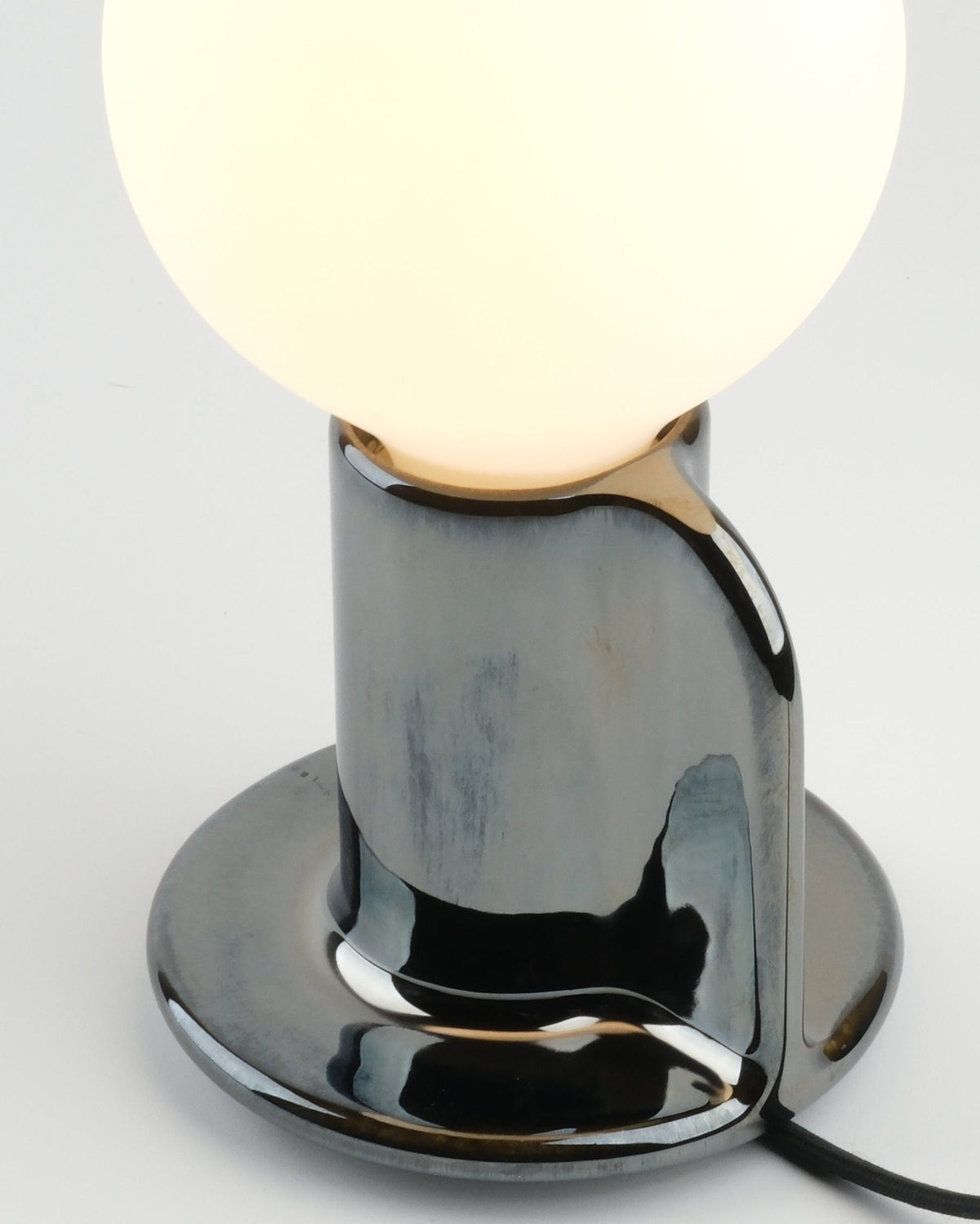 Q Table Lamp, Chrome