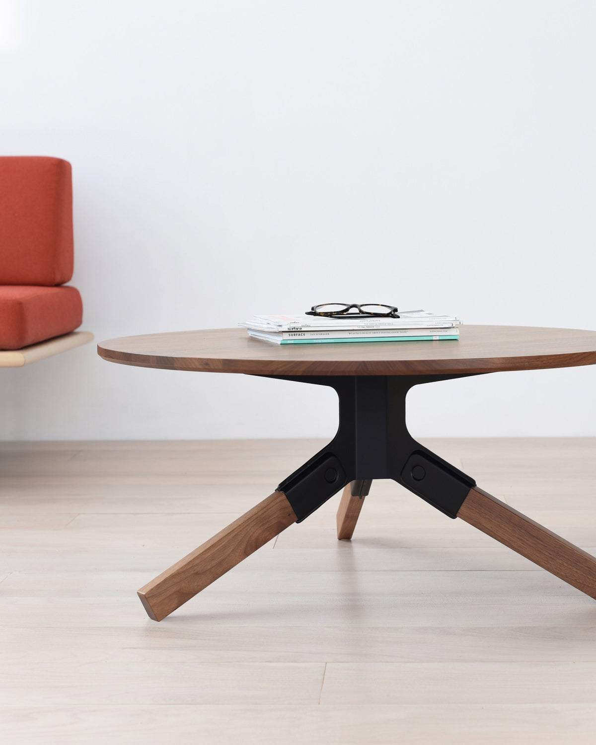 Conrad Coffee Table in Black, room setting
