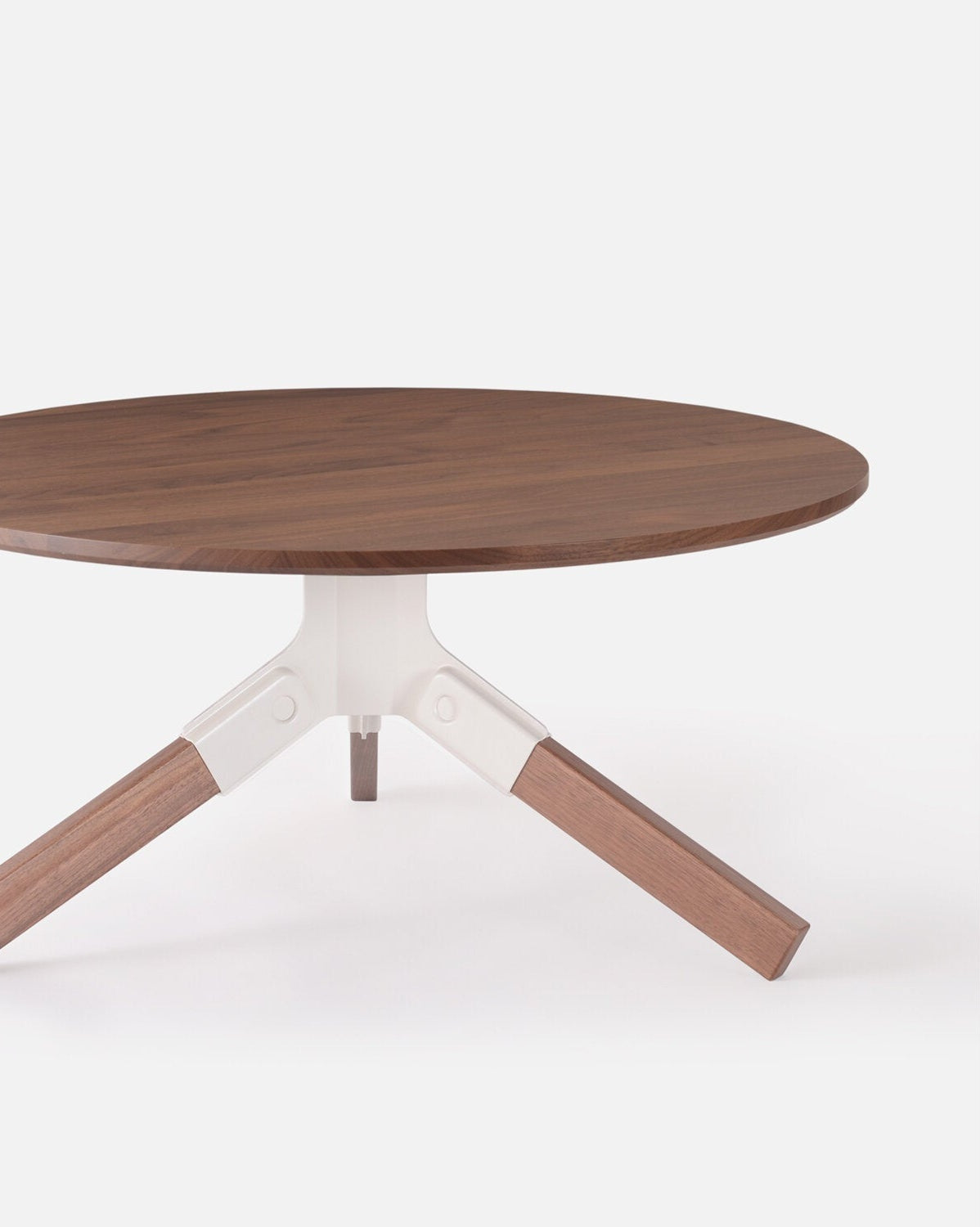 Conrad Coffee Table in White, side view
