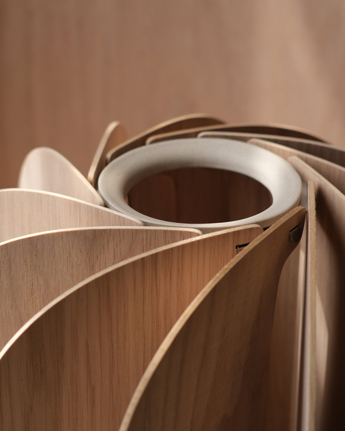Fin Table Lamp, detail of the shade