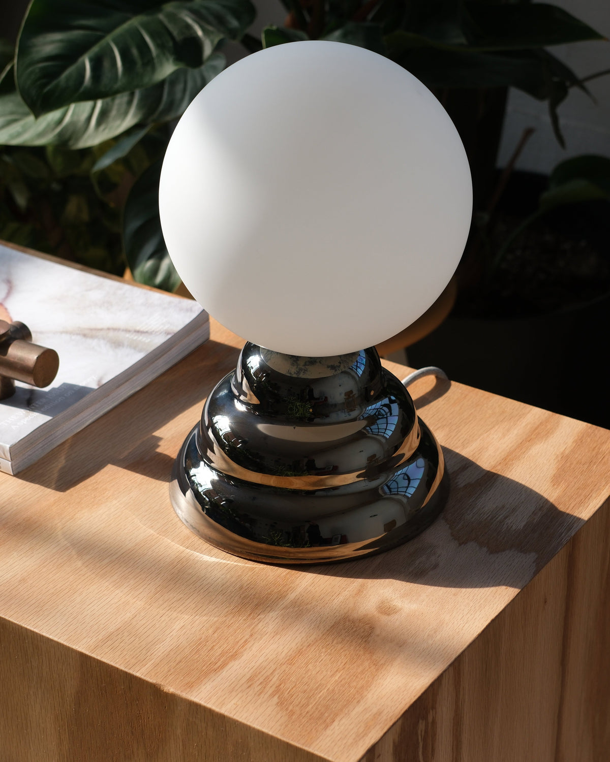 Ripple III Table Lamp, Chrome