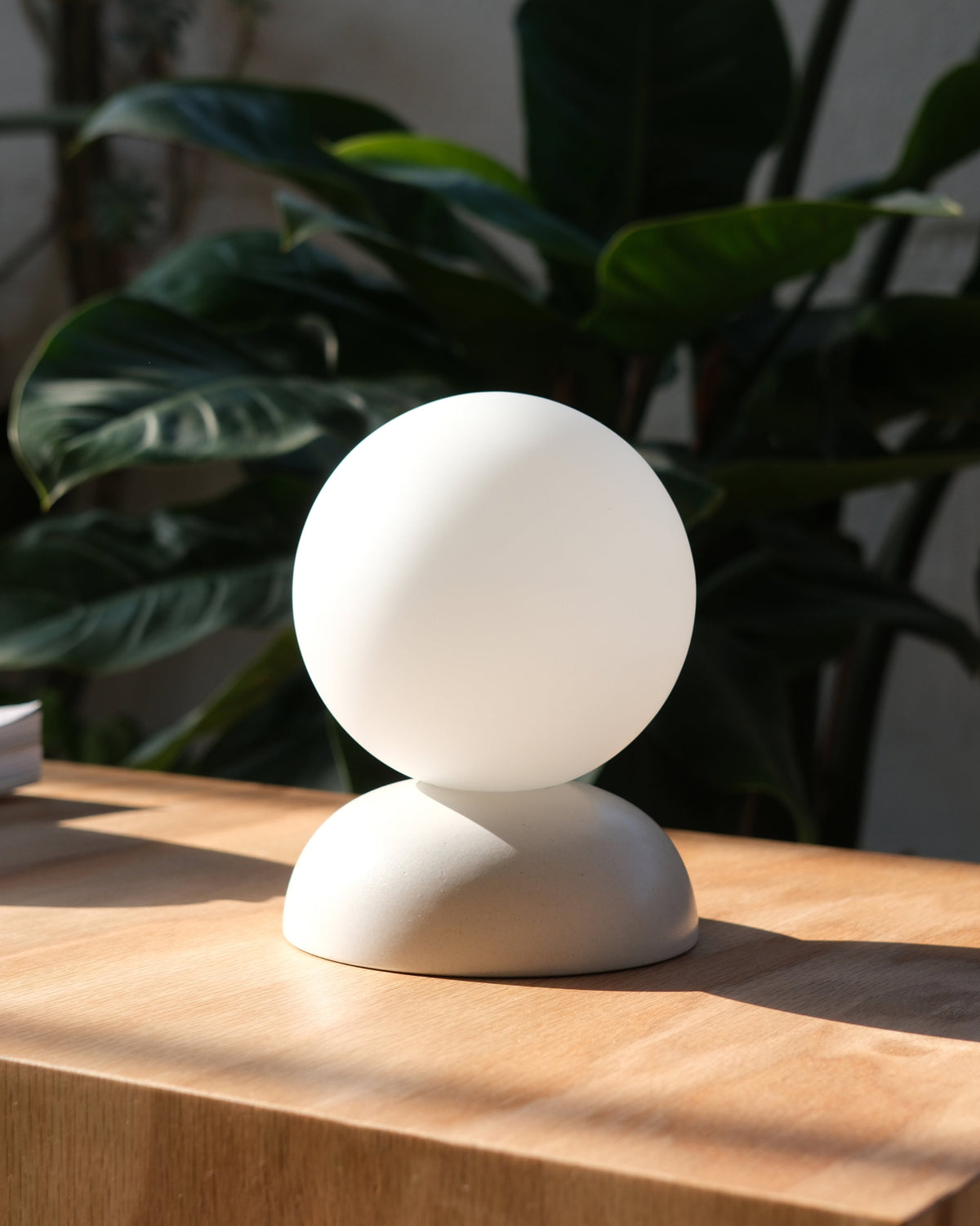 Monroe Table Lamp, White Matte