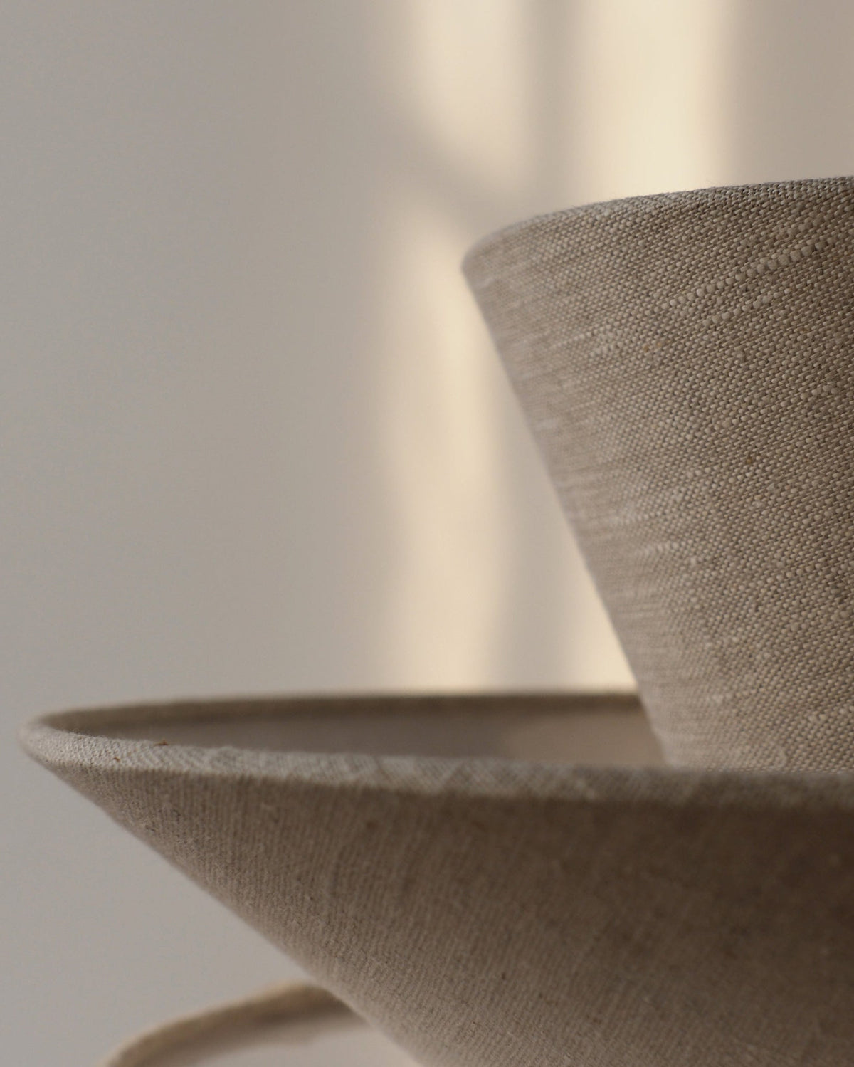 Lag Pendant Lamp, close up of the cotton layers