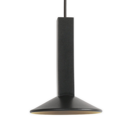 Arthur Pendant in Black, front view
