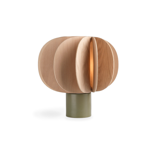 Fin Table Lamp, Moss, Fin I, front view