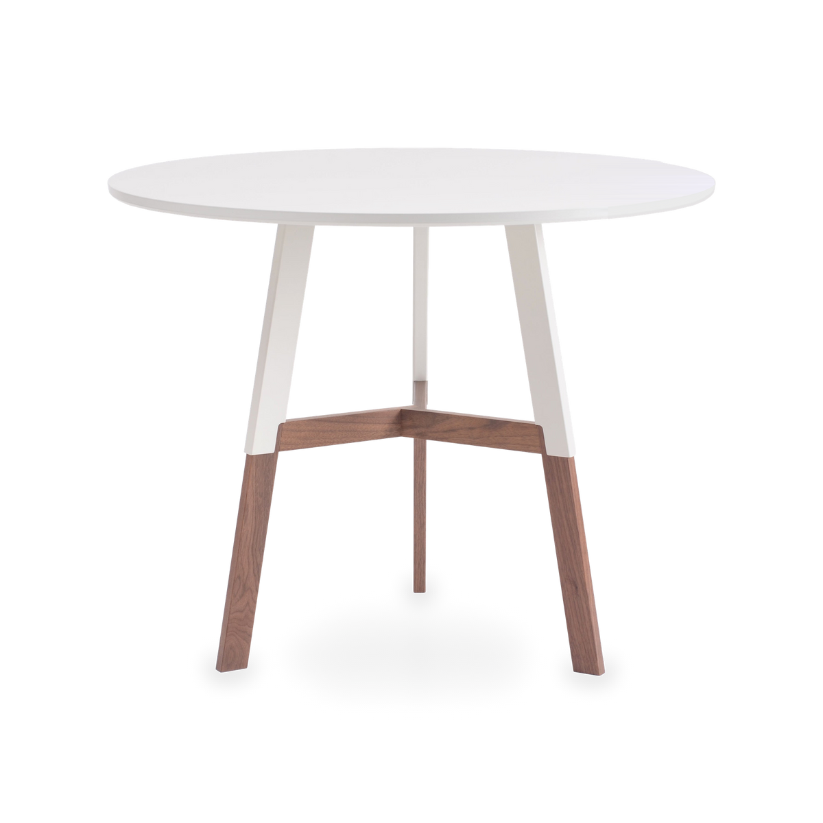 Half Nelson Café Table in Walnut, front view