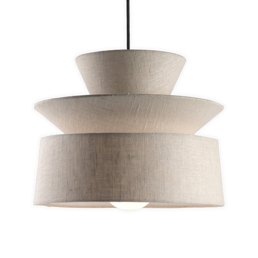 Lag Pendant Lamp, lit, front view