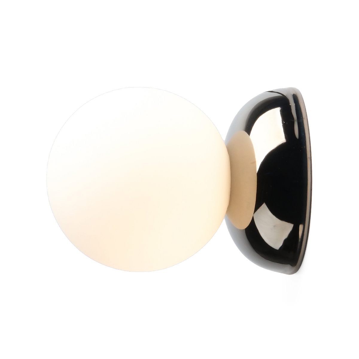 Ripple I Sconce in Chrome, side view