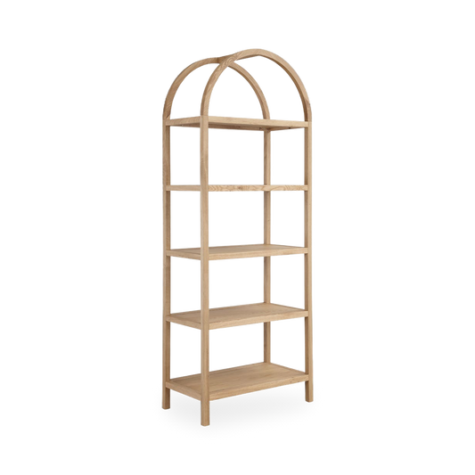 Eero Bookcase in Natural, three-quarter view