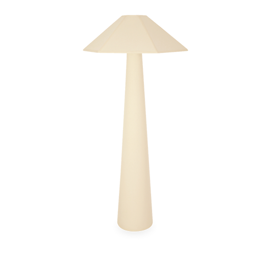 Gigi Floor Lamp in Cream, front view