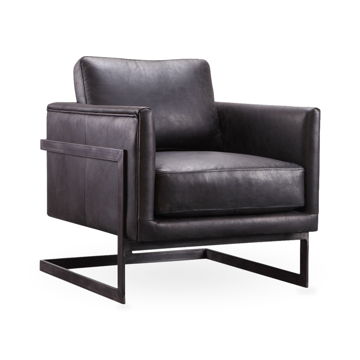 Luxley Leather Club Chair — view 1
