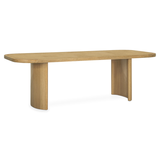 Mallory Dining Table, three-quarter view