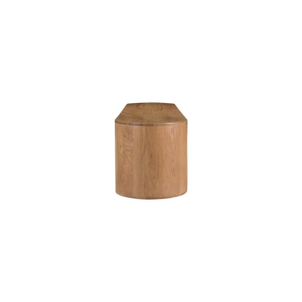 Theo Oak Media Bench — view 3