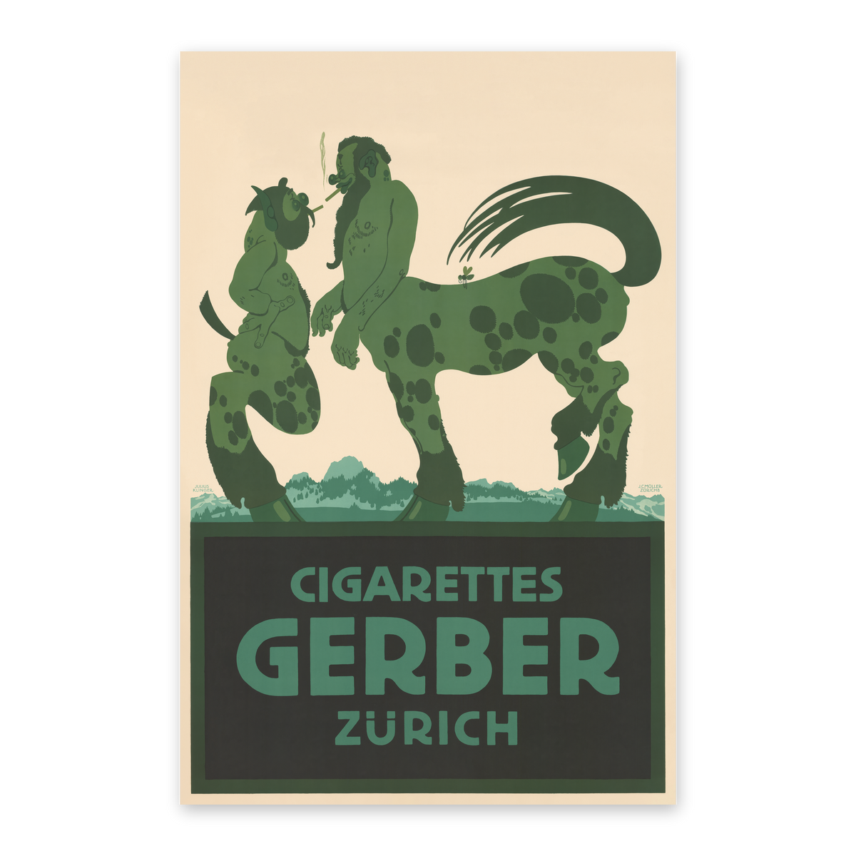 Cigarettes Gerber Zürich Framed Print — view 2